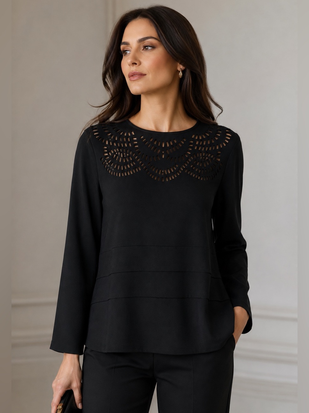 French Designer Leo Guy Elegant Top.